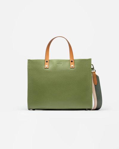 Cartera De Mano Cerdeña En Cuero Graneado