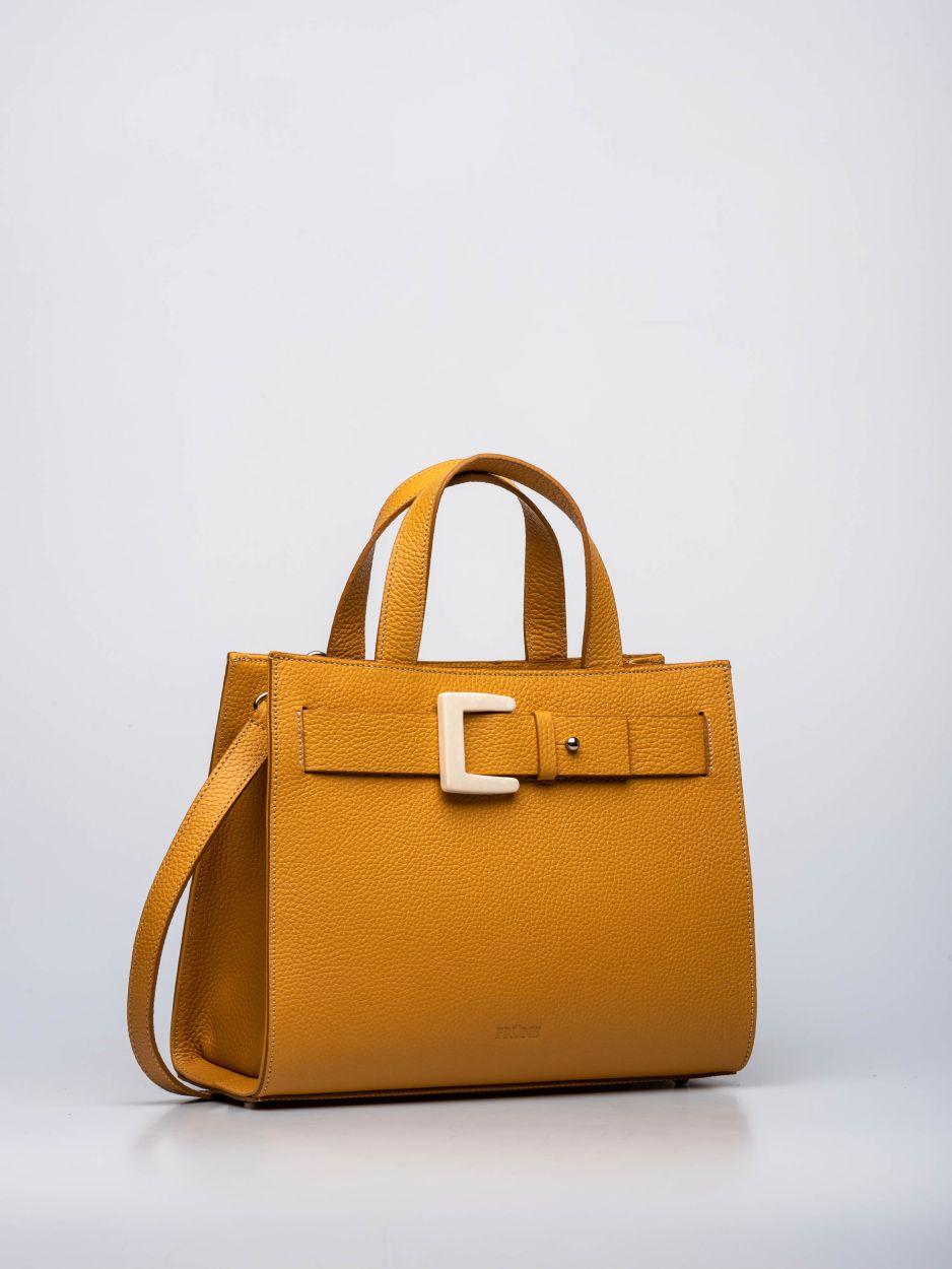 Cartera Alika En Cuero Graneado