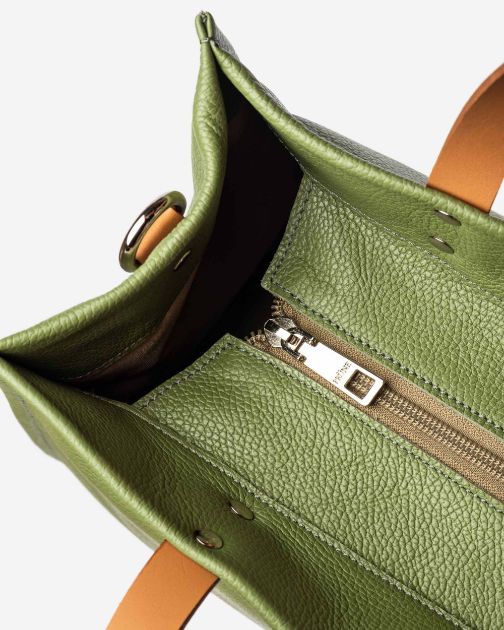 Cartera De Mano Cerdeña En Cuero Graneado